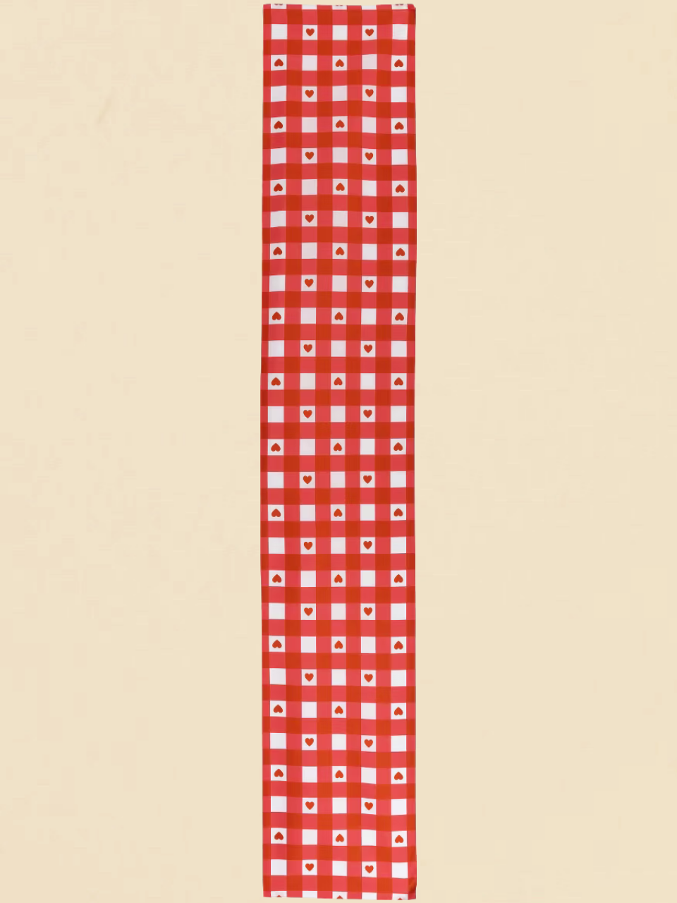 Checkered Heart Table Runner