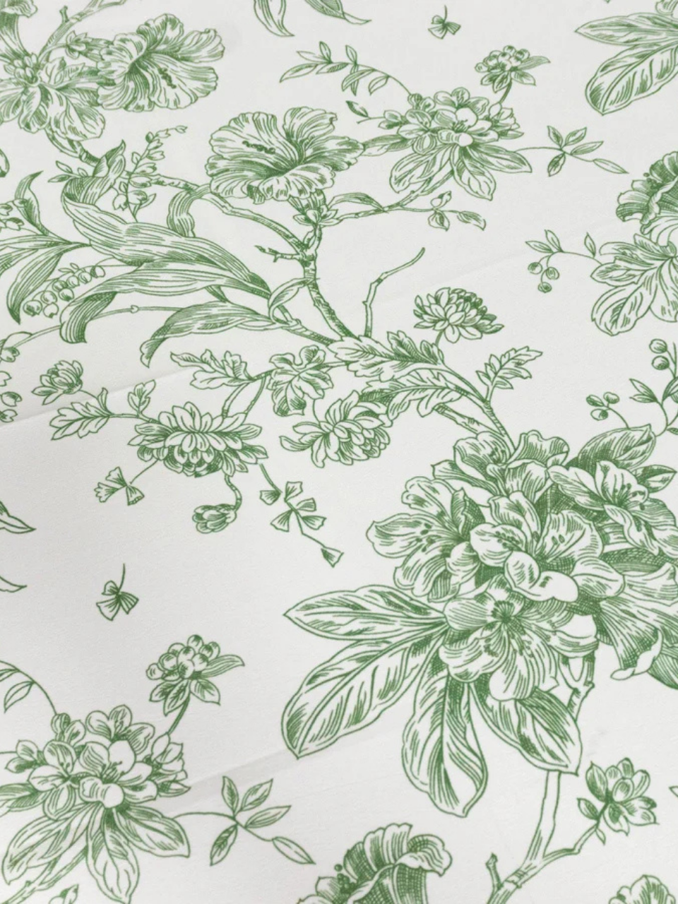 Green Toile Tablecloth