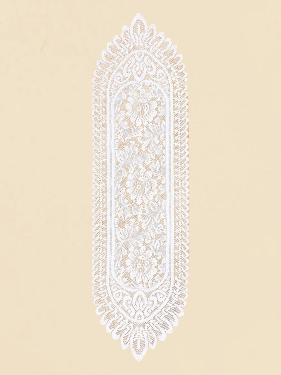 White Lace Table Runner Set