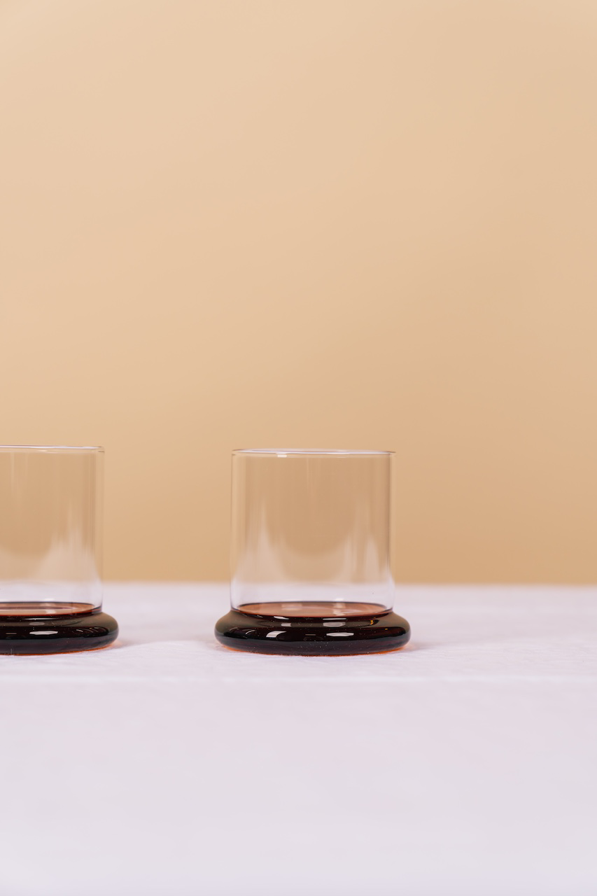 Amber Fritter Tumbler Set of 4