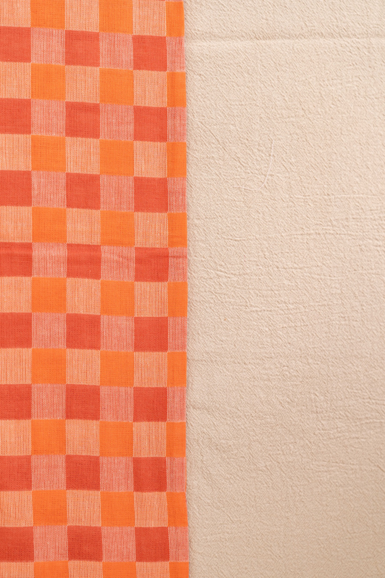 Apricot Checkerboard Table Runner