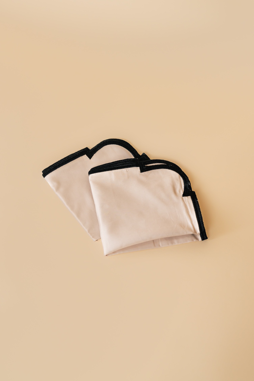 Black & White Cotton Napkin Set
