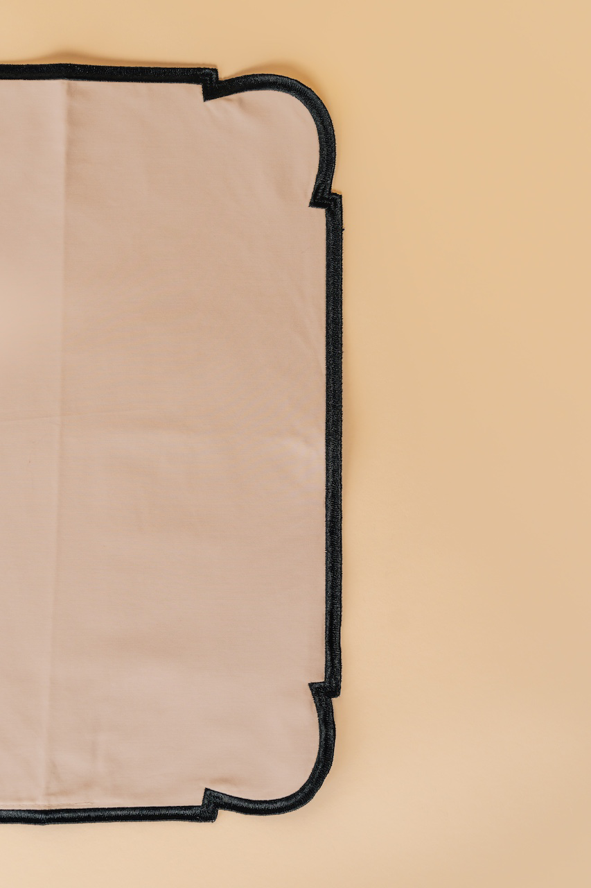 Black and White Cotton Placemat Set