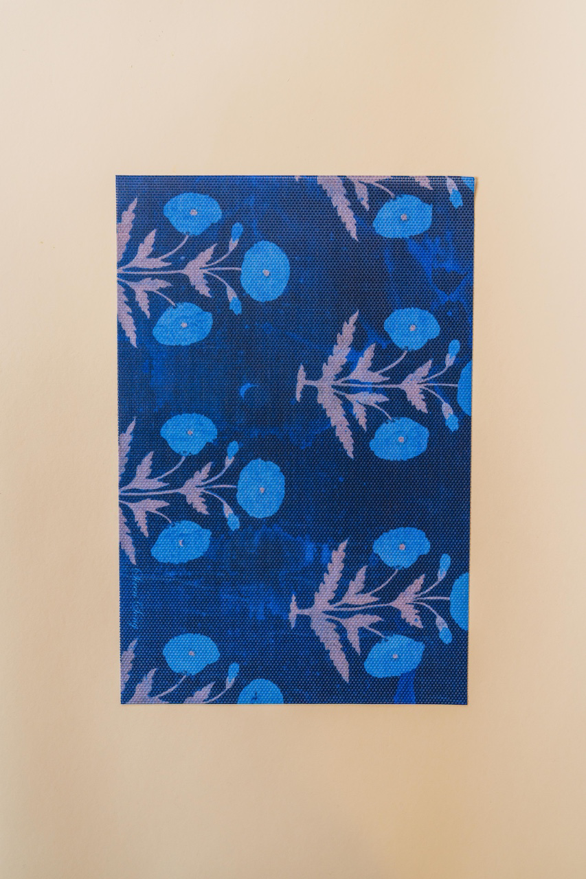 Blue Poppy Vinyl Placemat