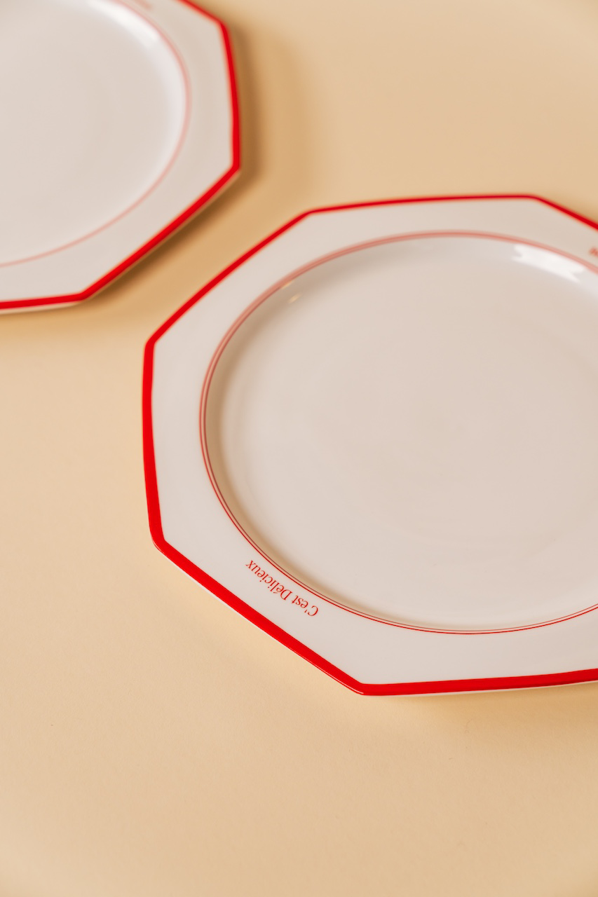 Bon Apetit Octagonal Dinner Plate Set