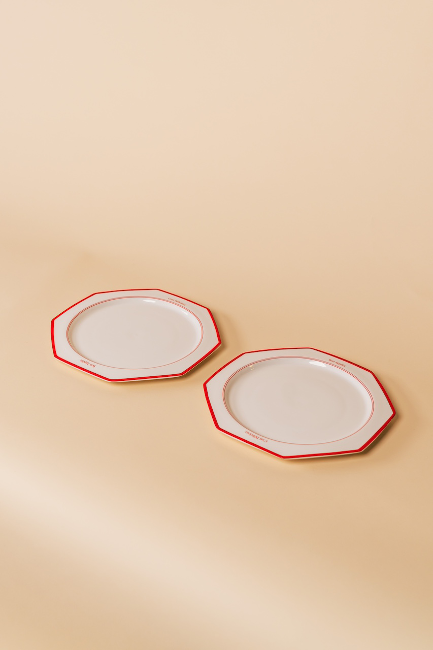 Bon Apetit Octagonal Dinner Plate Set
