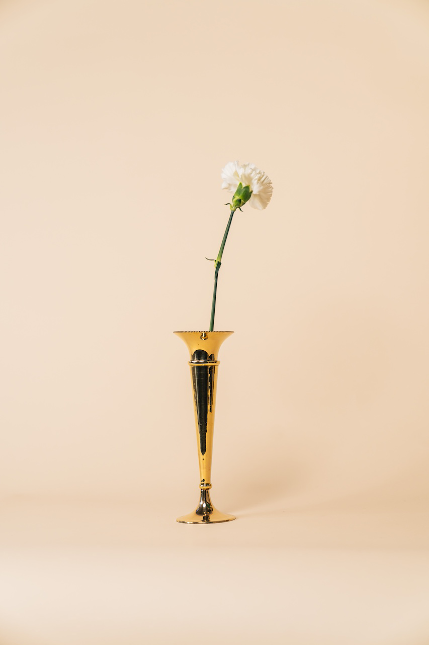Brass Blueball Vase
