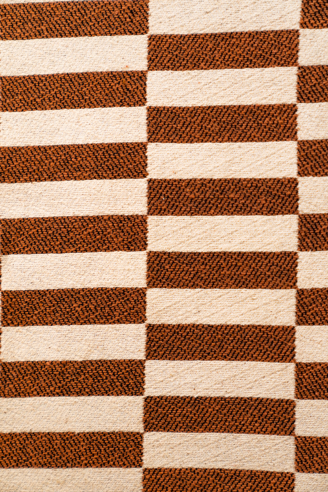 Camel Checkerboard Cotton Placemat Set