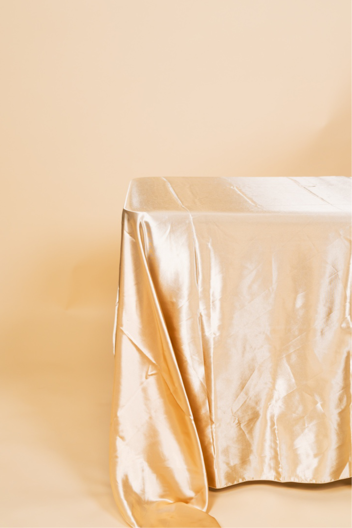 Champagne Satin Tablecloth