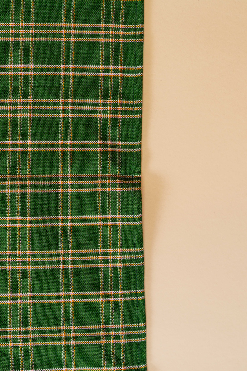 Chiapas Plaid Forest Green Placemat
