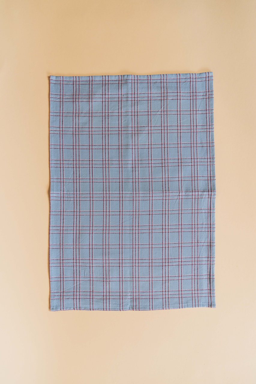 Chiapas Plaid Light Blue Placemat Set