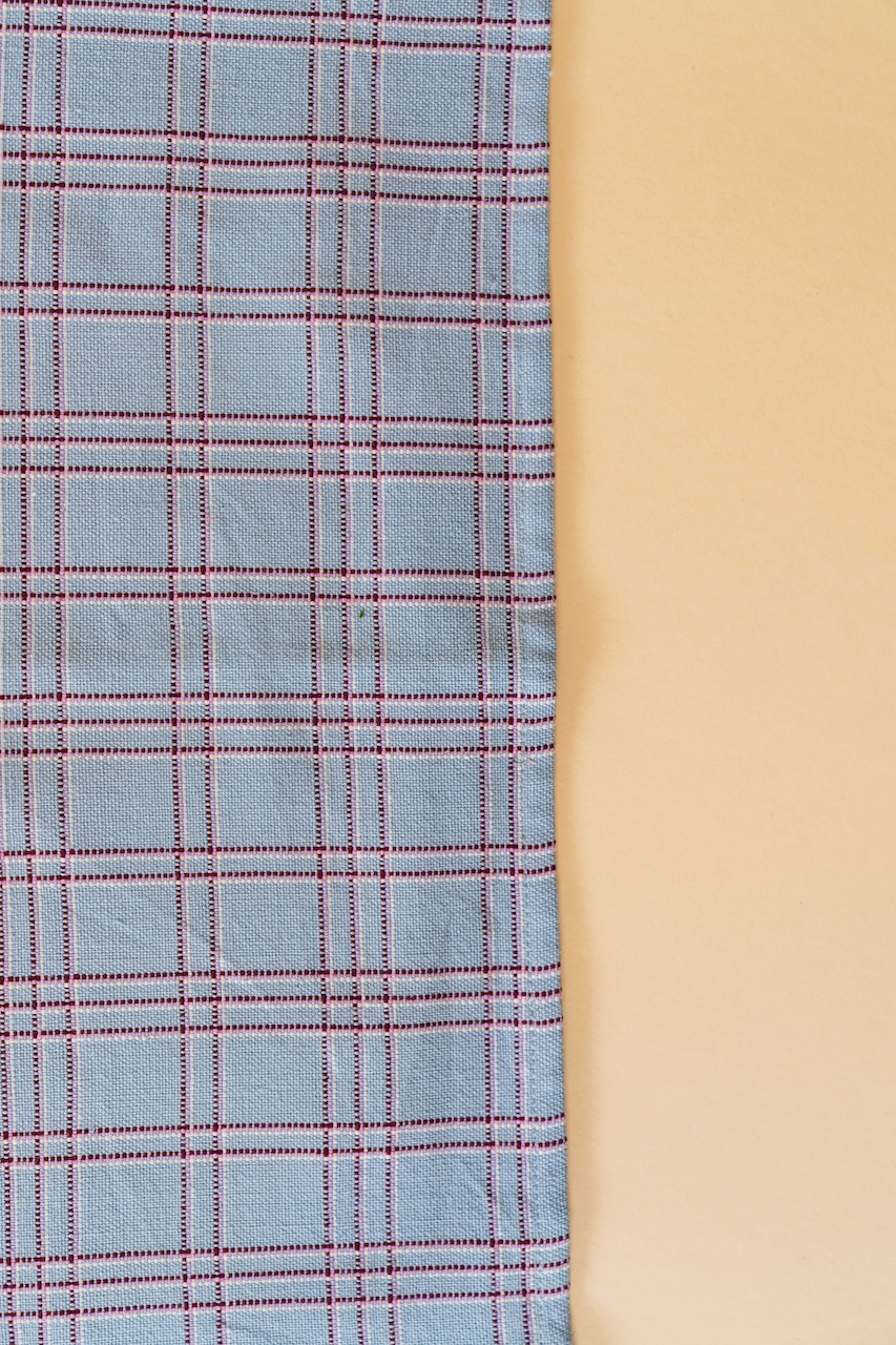 Chiapas Plaid Light Blue Placemat