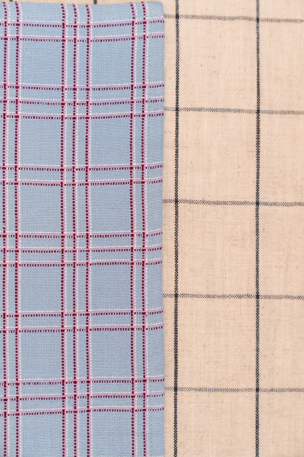 Chiapas Plaid Light Blue Placemat Set