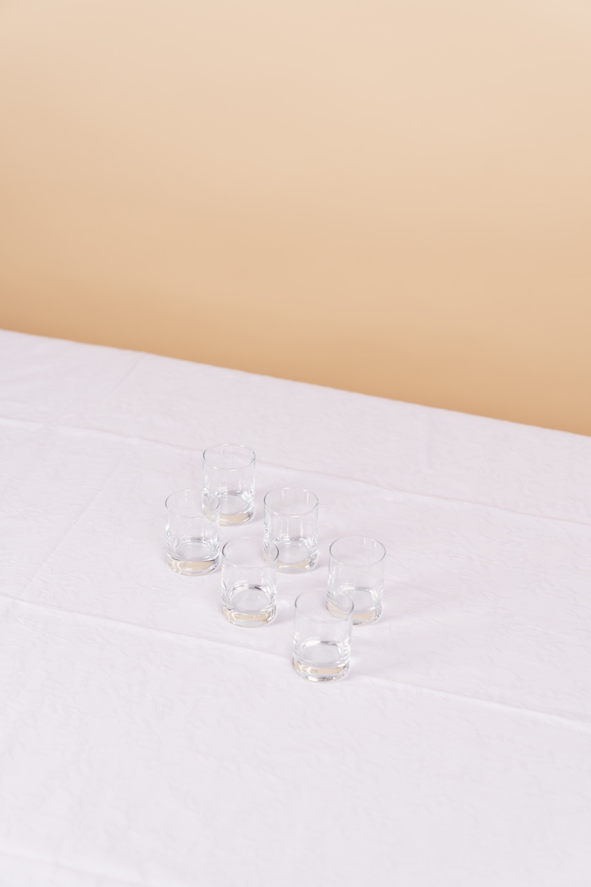 Clear Square Shot Glass Set of 6