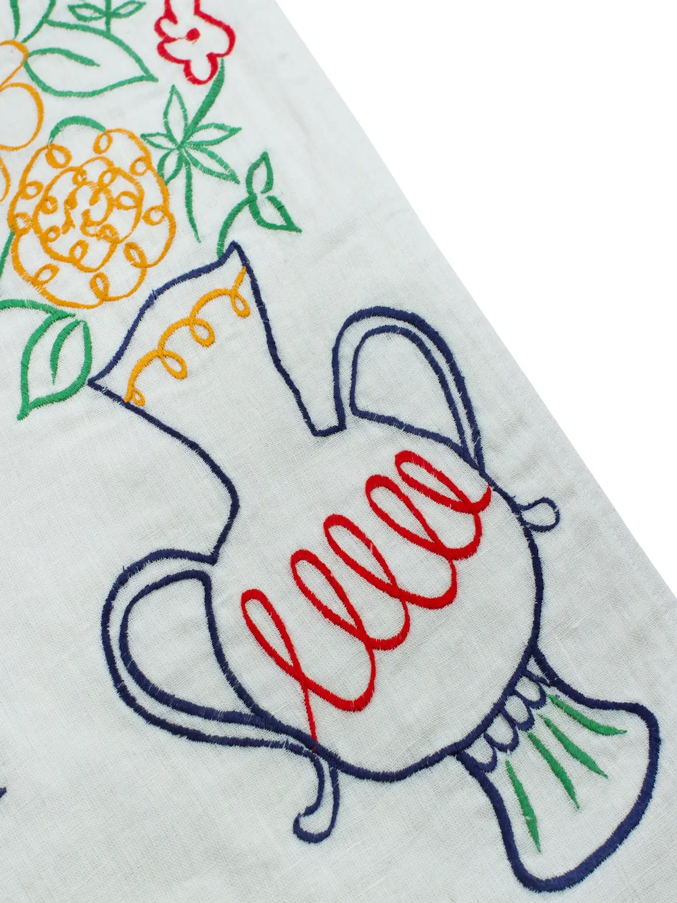 Fête Linen Embroidered Runner