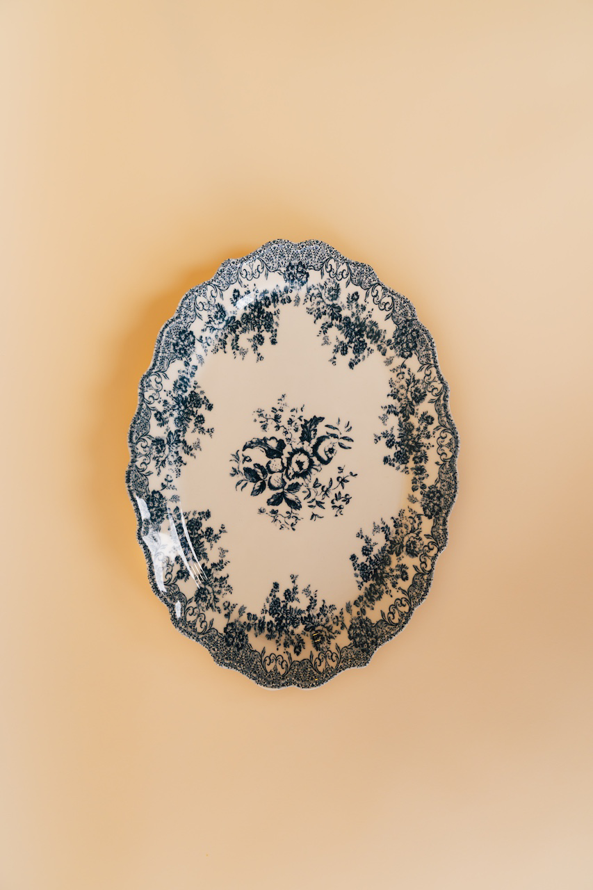 Floral Earthenware Platter