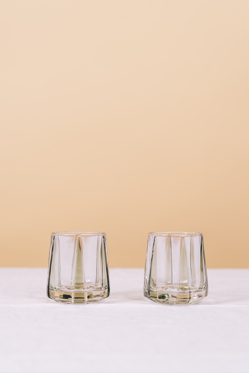 Green Nordic Whiskey Glass Set of 4