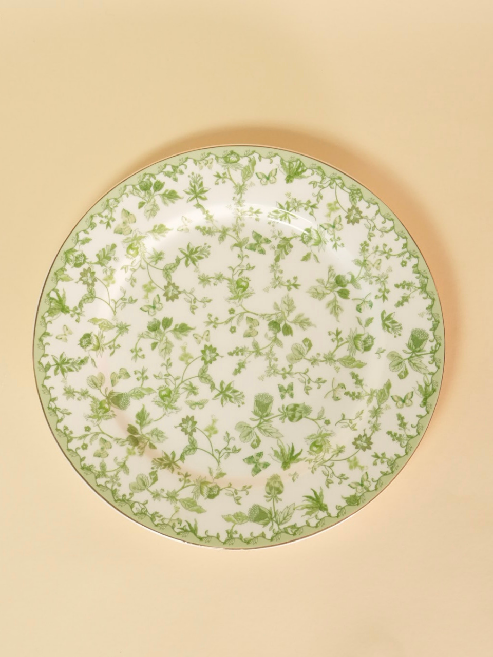 Greeny Garden Porcelain Dinner Plate Set