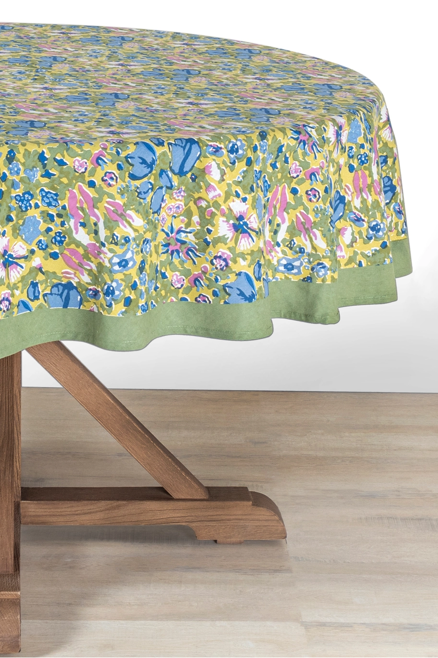 Jardin Blue & Vert Tablecloth