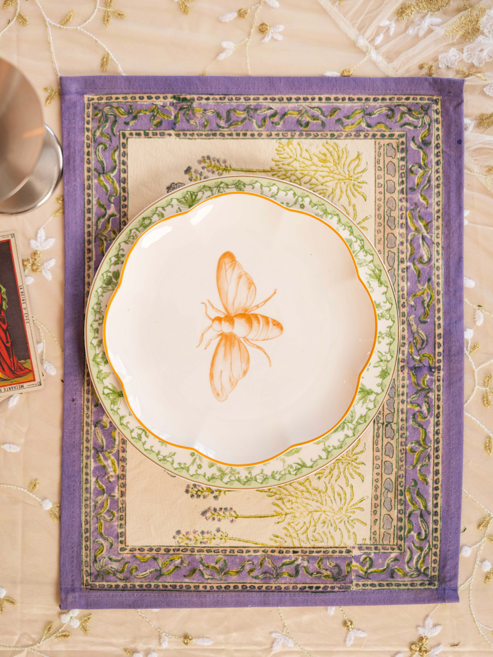 Lavender purple placemat