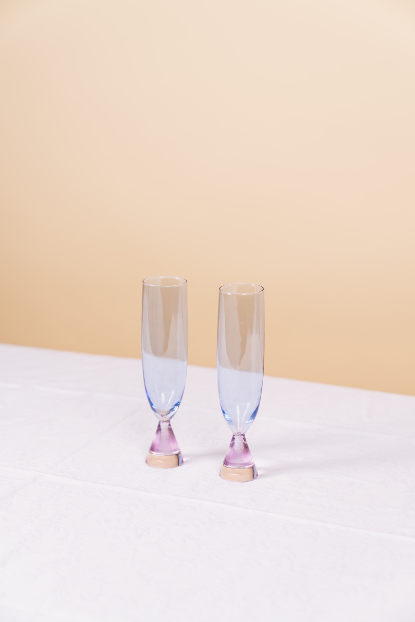 Lilac Ramona Flute Set of 2