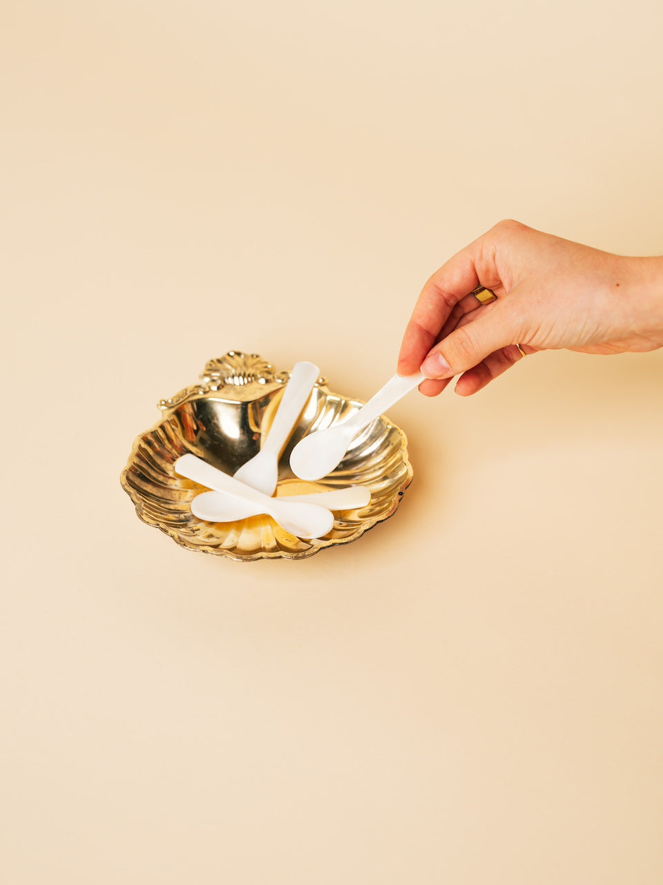 Marble Caviar Spoon Set