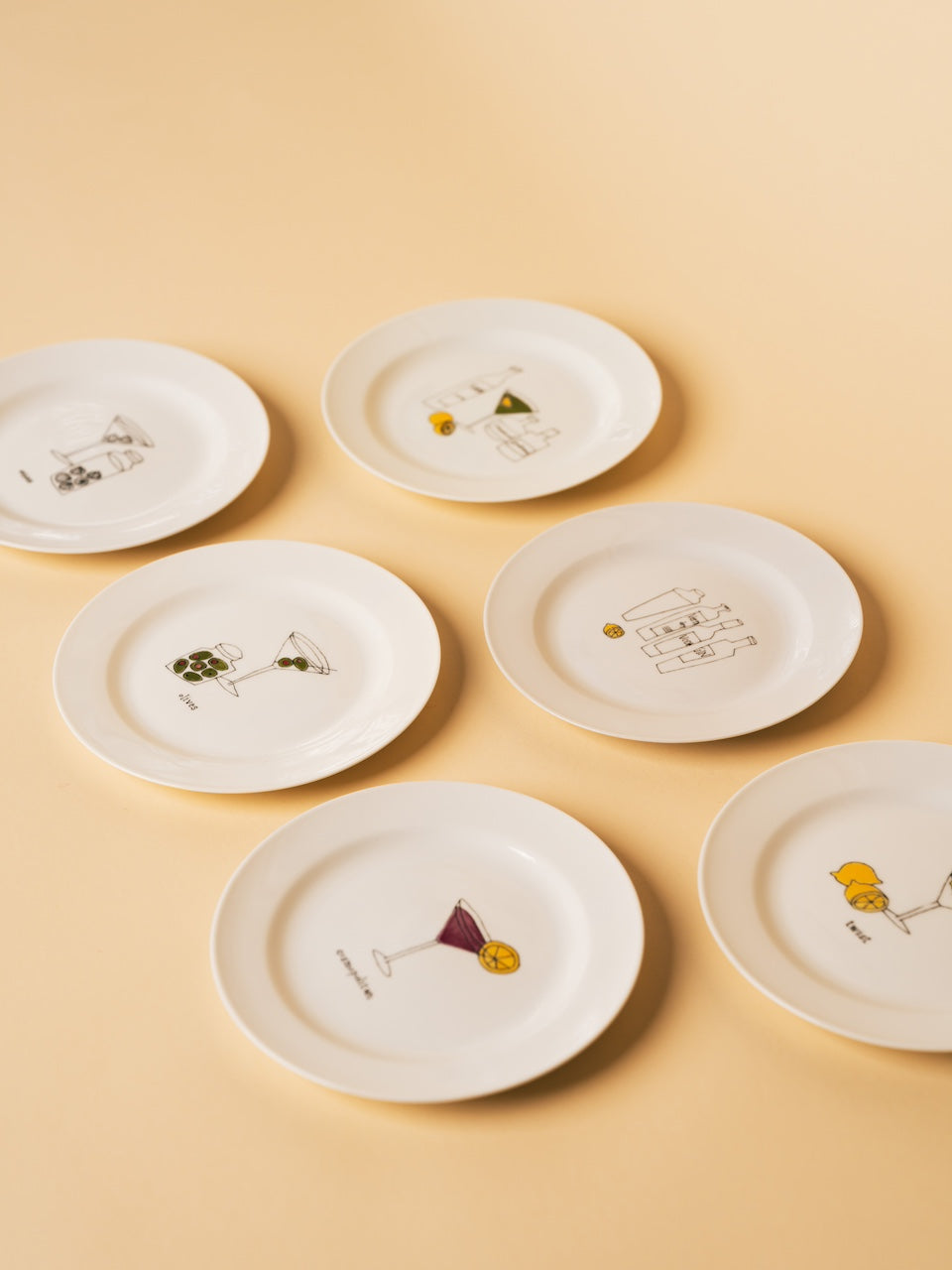 Martini Plate Set