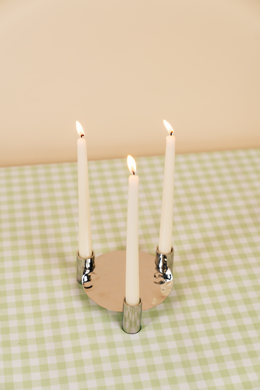 Metal 3-arm Candlestick Holder