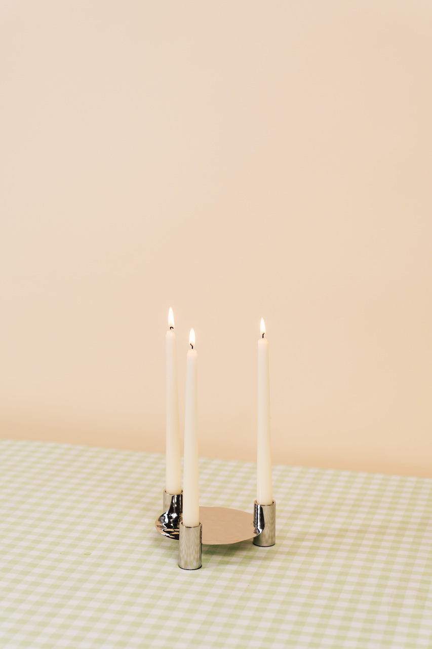 Metal 3-arm Candlestick Holder
