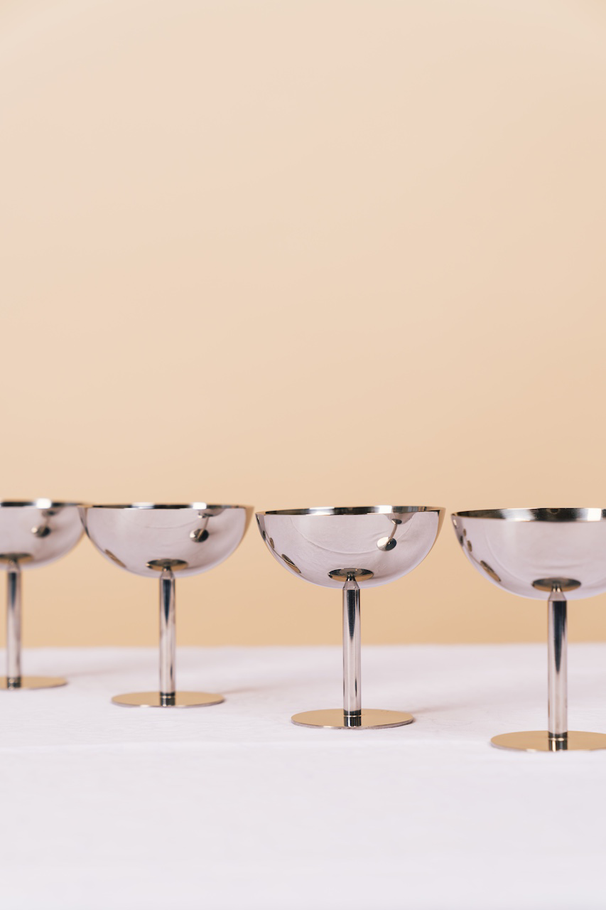 Metal Serving Coupe Set