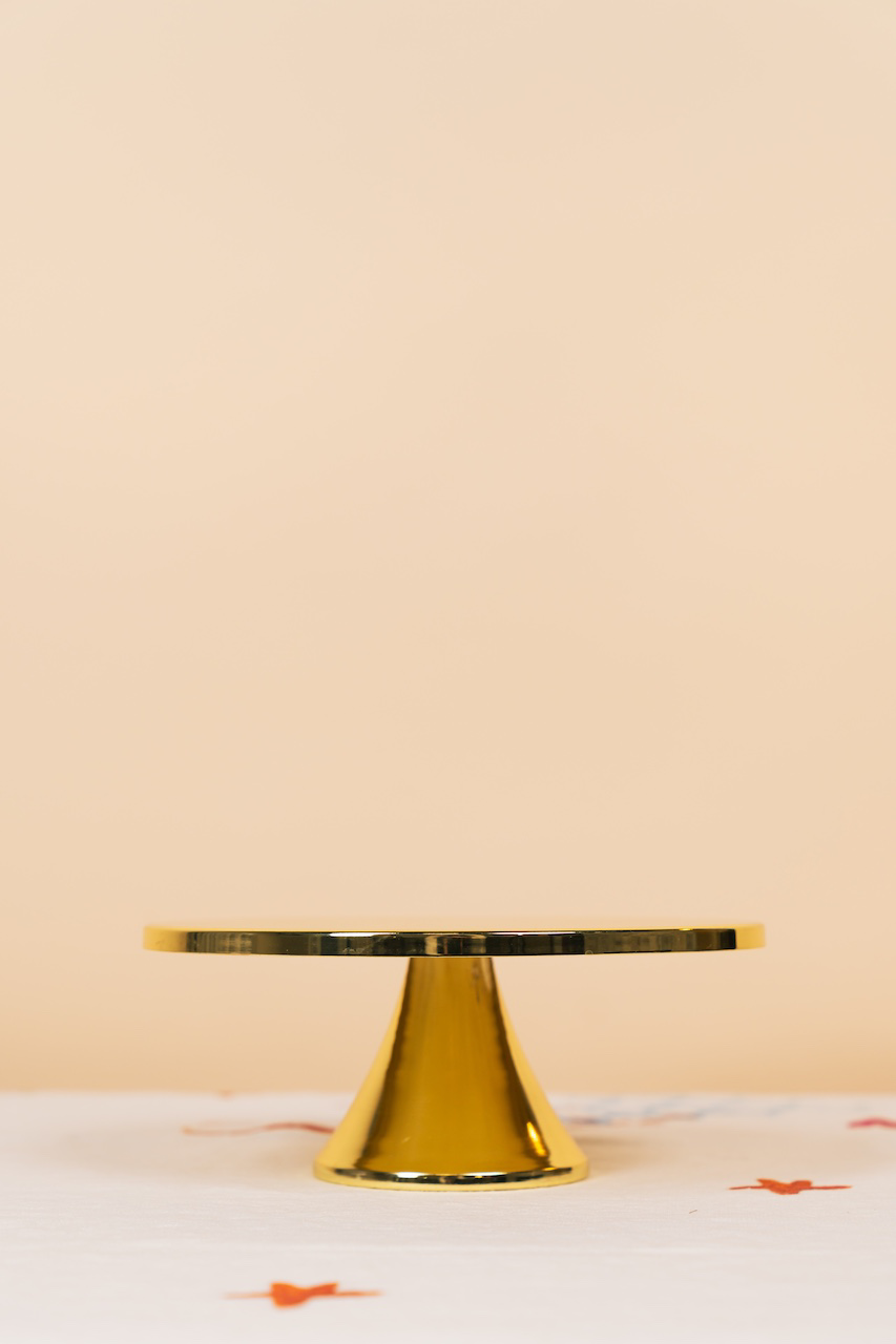 Metallic Gold Cake Stand