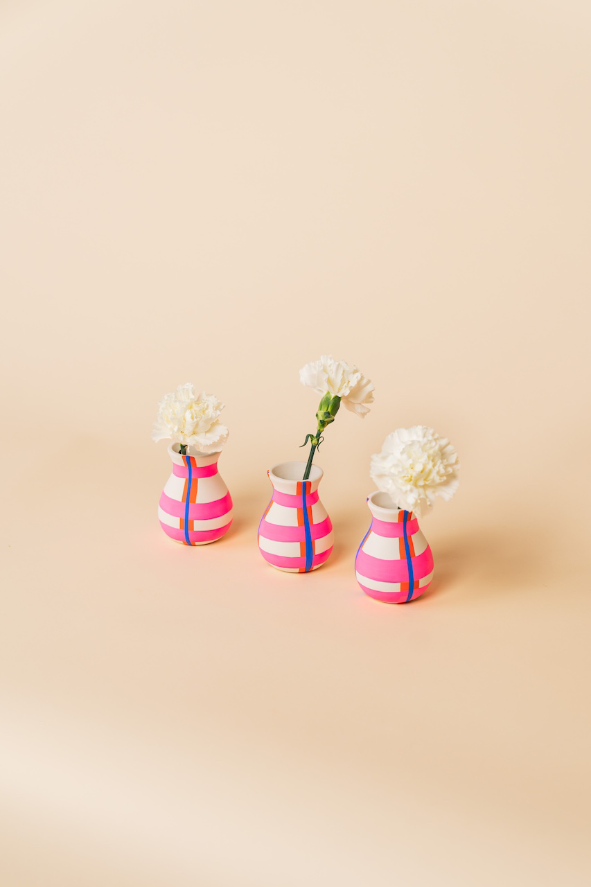 Mini Plaid Vase