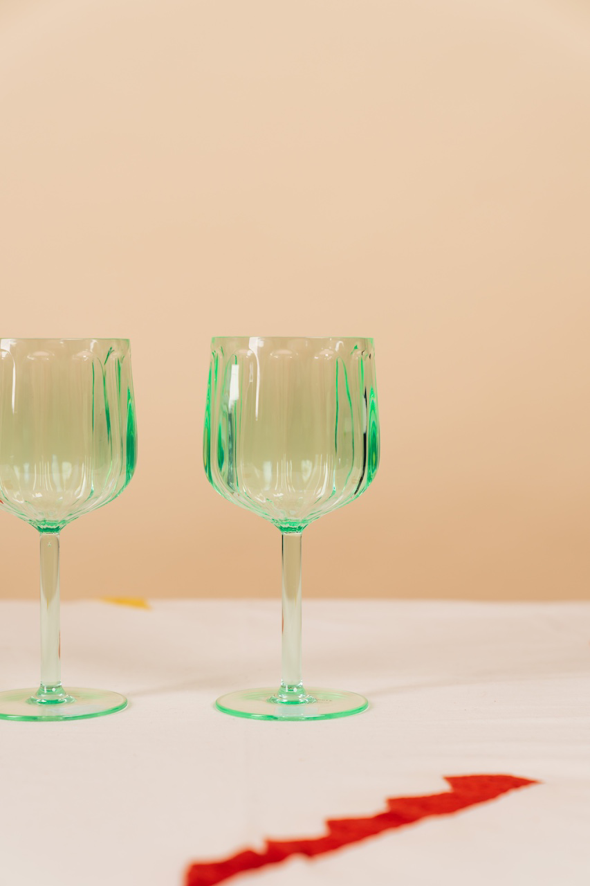 Mint Lucia Acrylic Wine Glass Set of 2