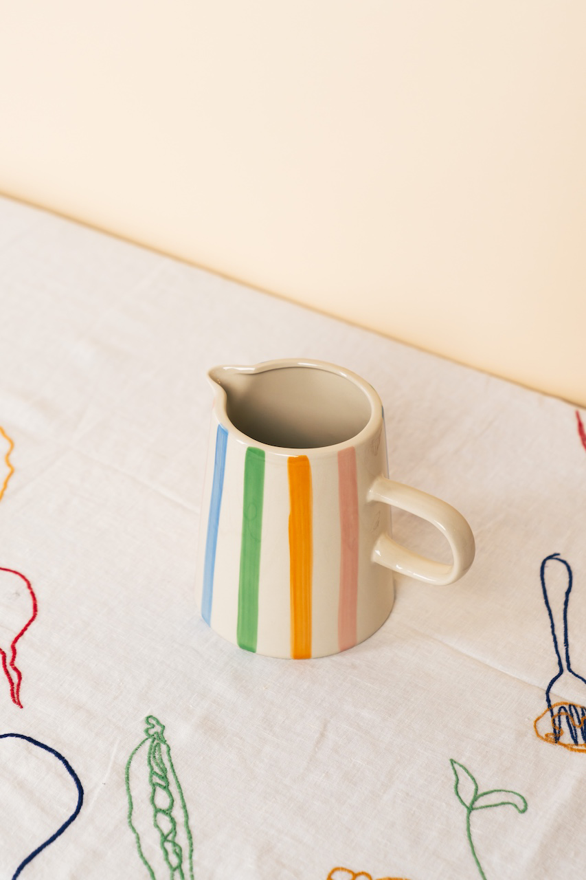 Multi Stripe Large Jug