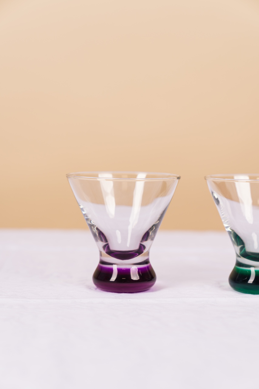 Multicolor Whiskey Glass Set of 2
