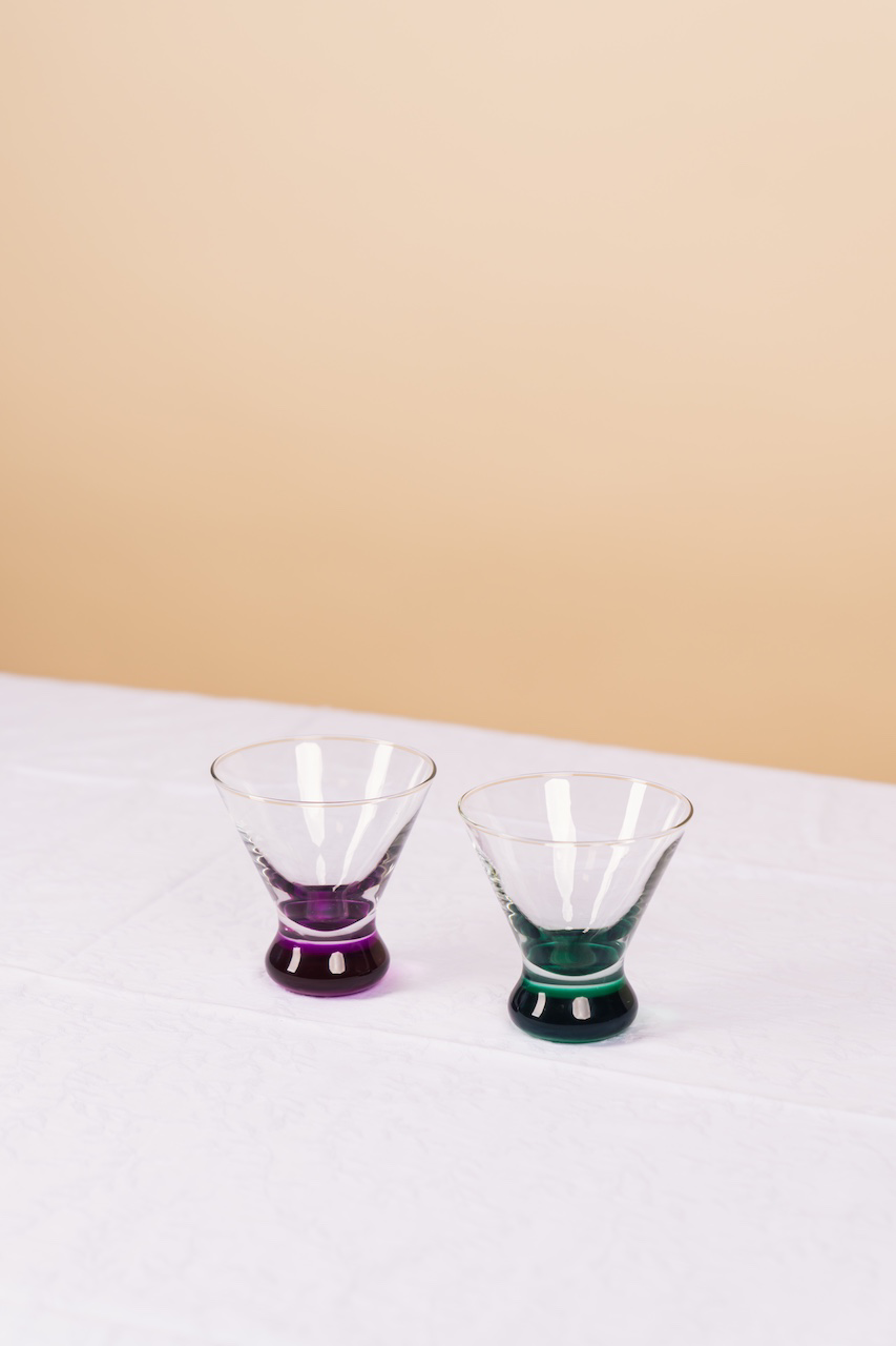 Multicolor Whiskey Glass Set of 2