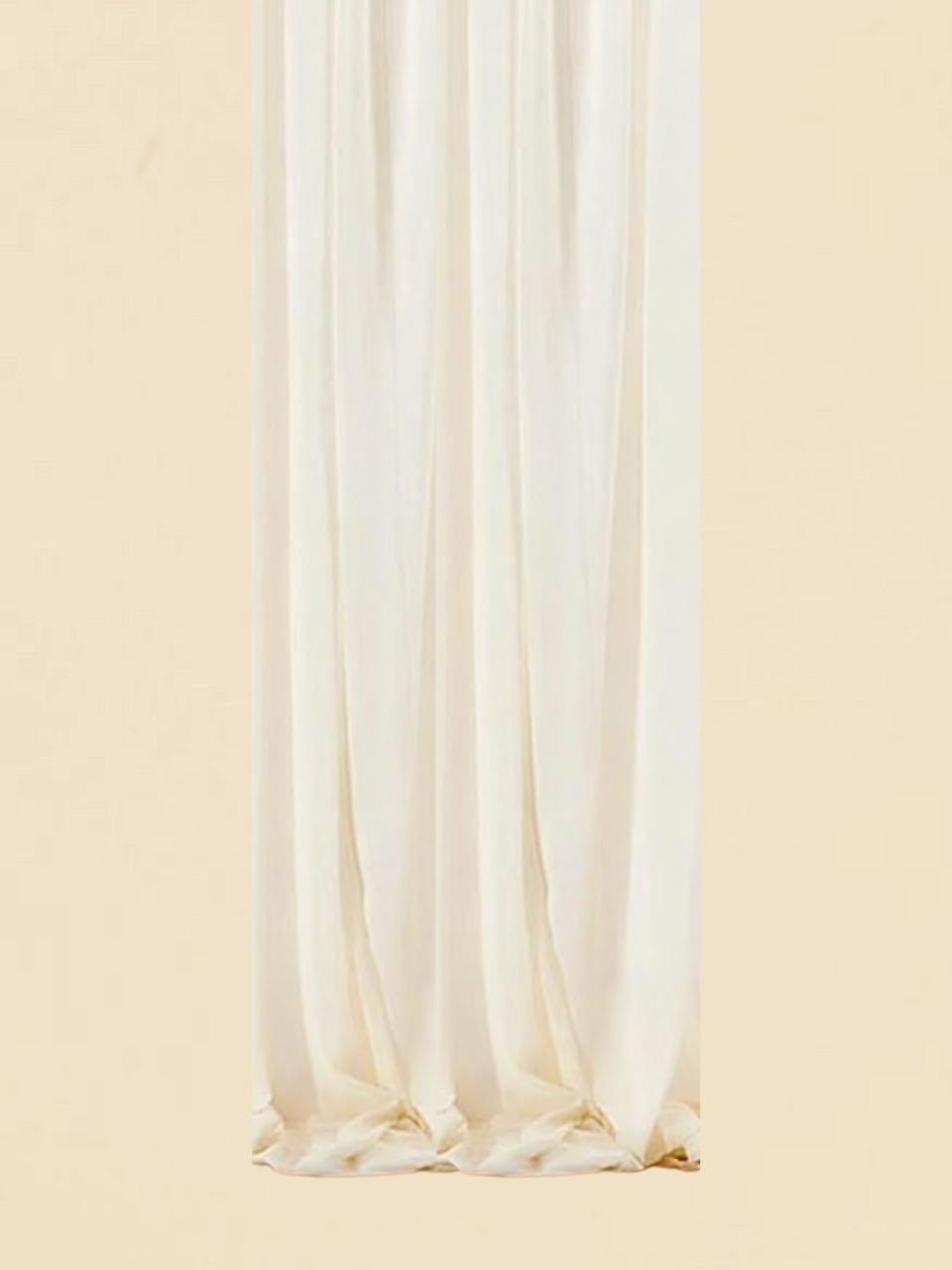 Ivory Chiffon Draping Fabric