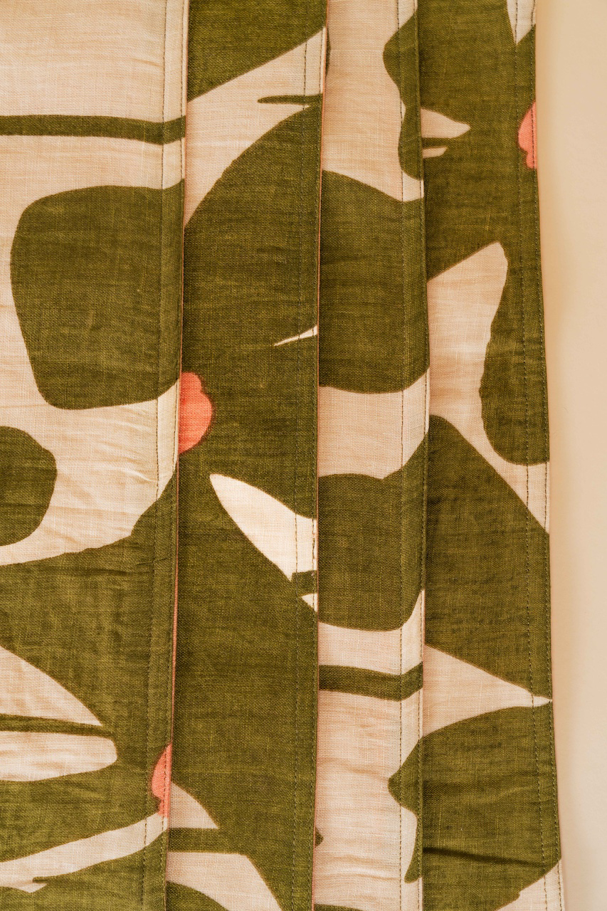 Olive Poppy Placemat Set