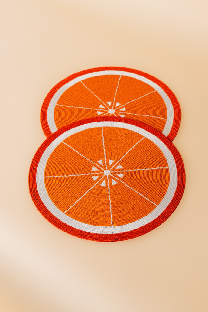Orange Placemat Set
