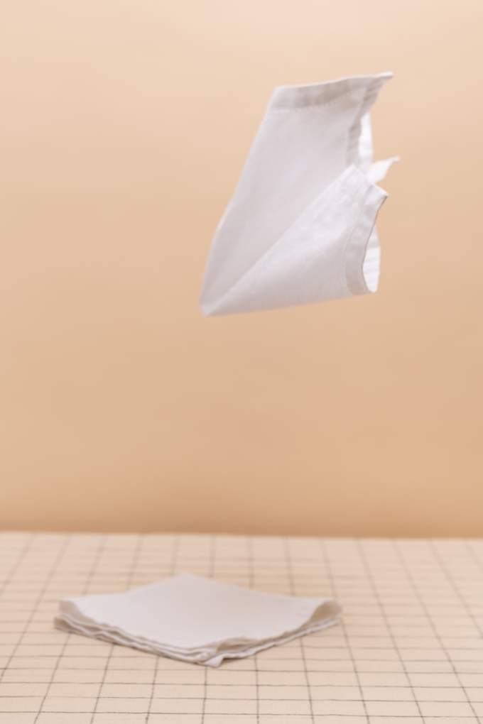 Plain White Hemstitch Cloth Napkin