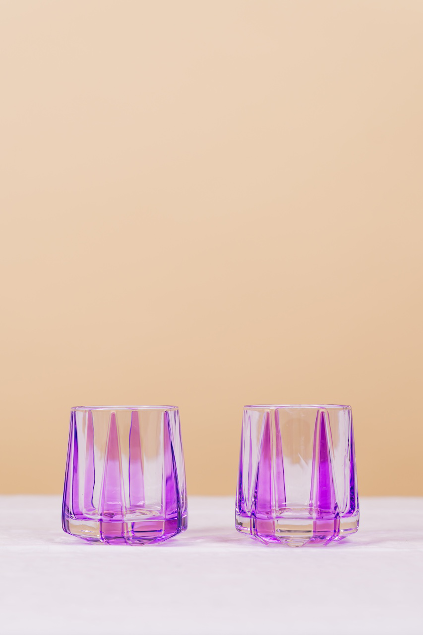 Purple Nordic Whiskey Glass
