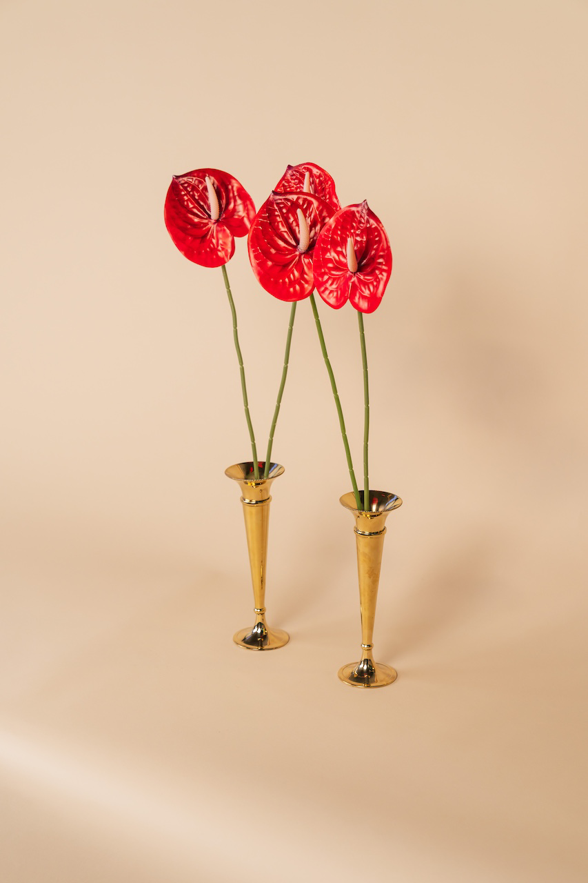 Red Artificial Anthurium Flowers