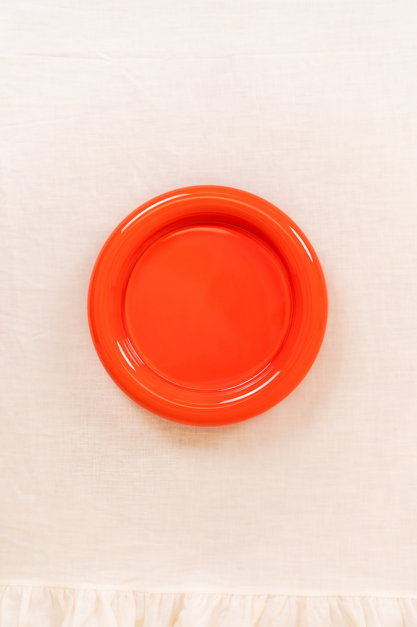 Red Bubble Plate
