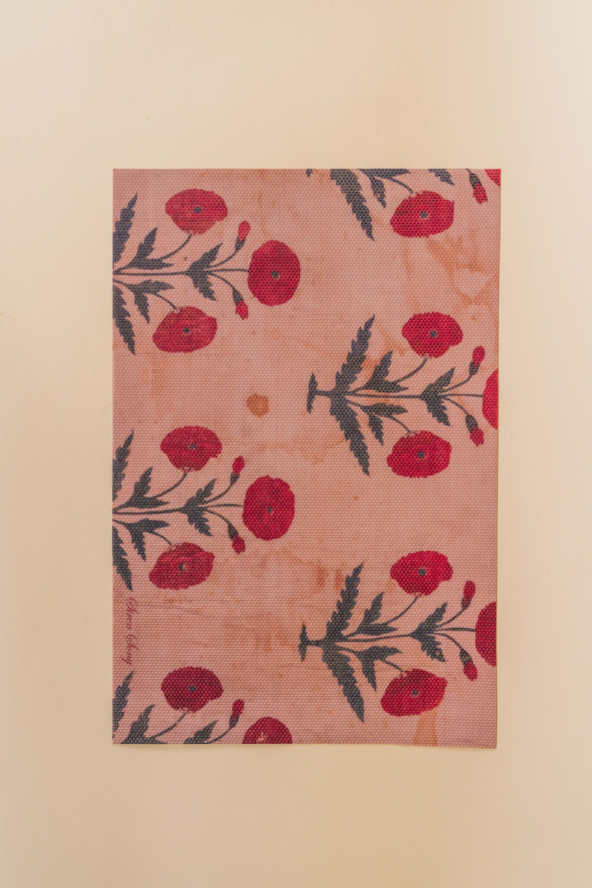 Red Poppy Vinyl Placemat Set