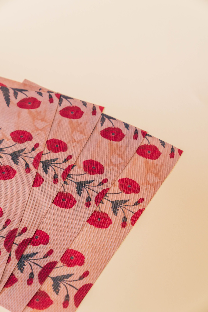 Red Poppy Vinyl Placemat