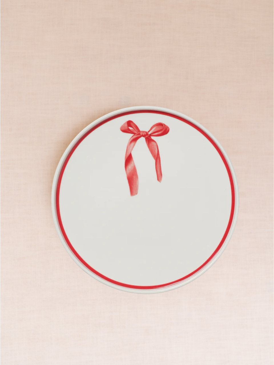 Red Ribbon Plate