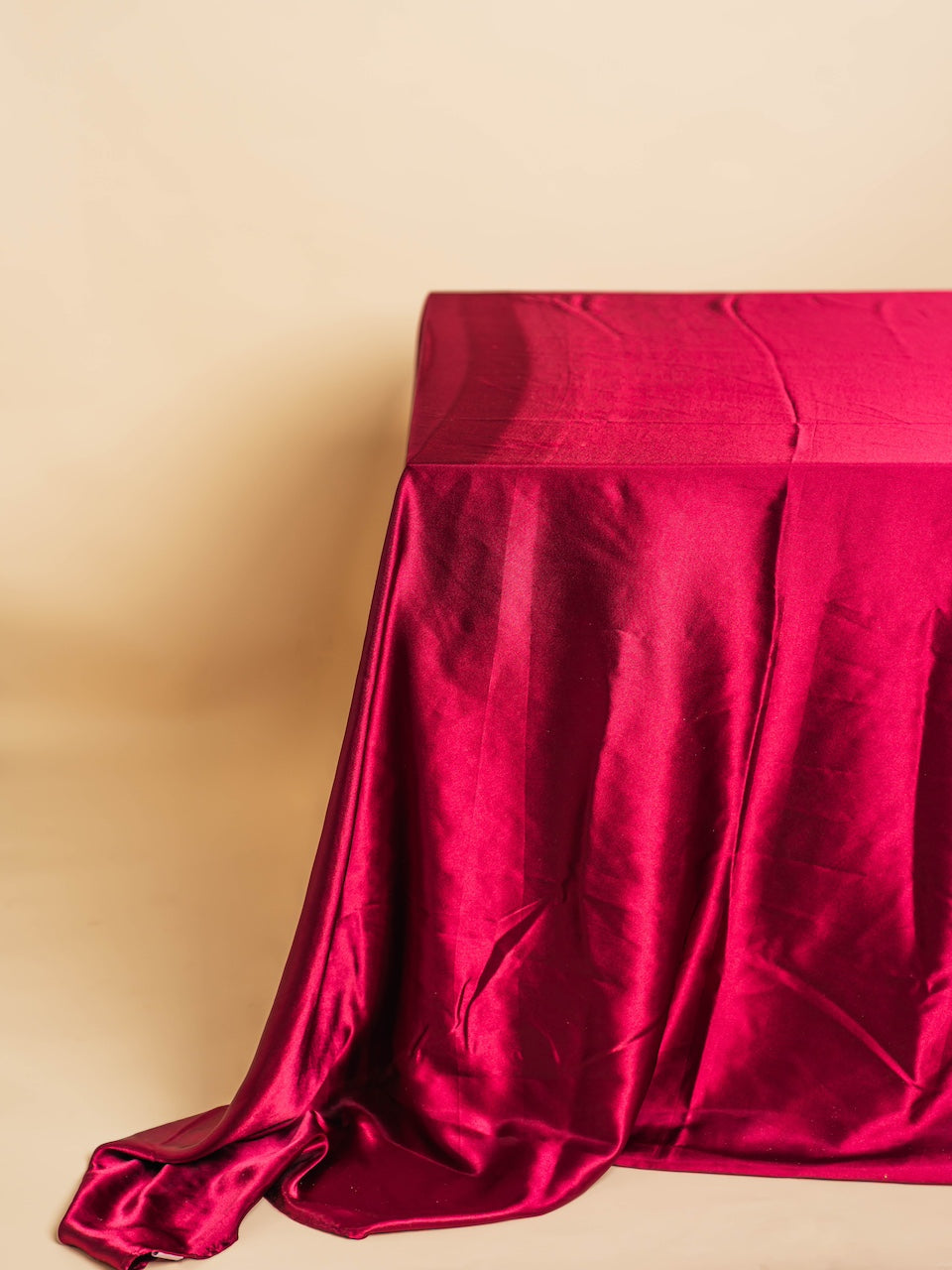 Red Satin Tablecloth
