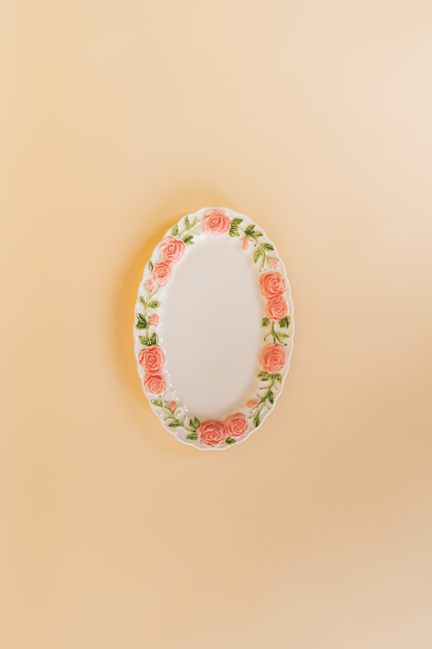 Rosebud Serving Platter
