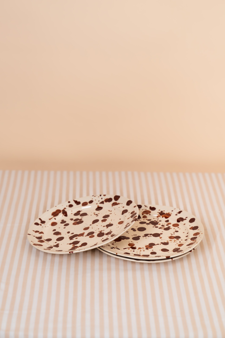 Stoneware Spotted Dinner Plate
