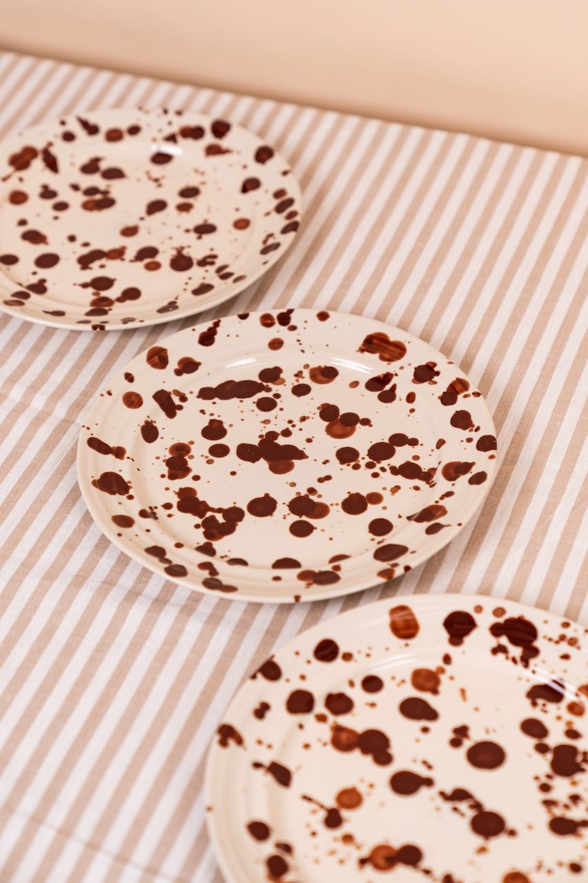 Stoneware Spotted Dinner Plate